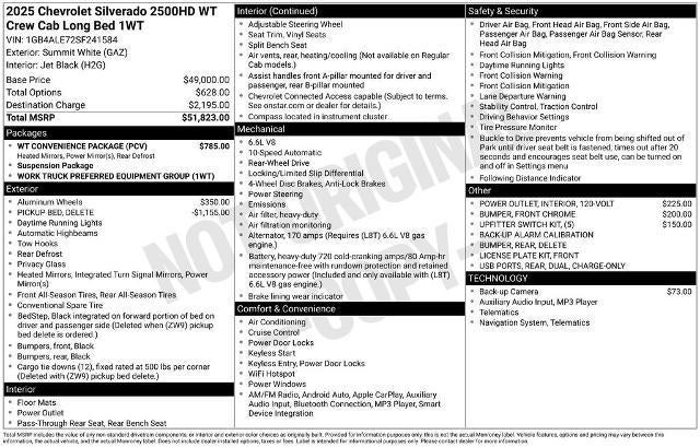 2025 Chevrolet Silverado 2500 HD WT