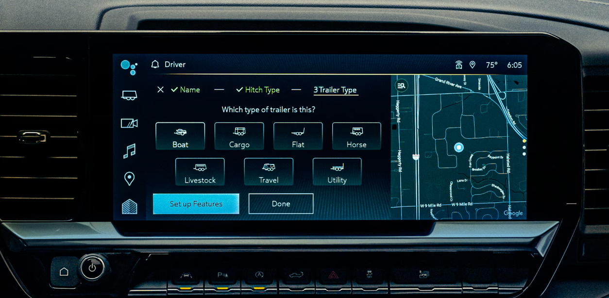 Digital display of 2026 Silverado 2500HD for sale in Burleson, TX