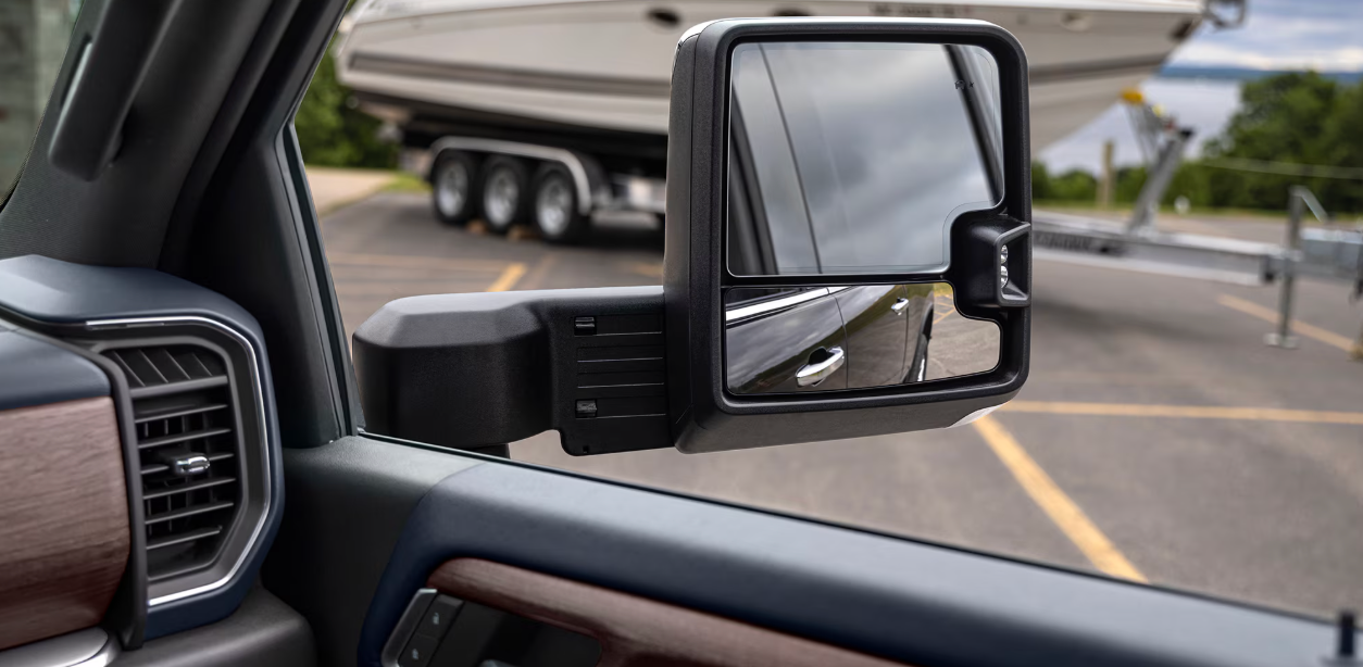 Side mirror of 2026 Silverado 2500HD for sale in Burleson, TX