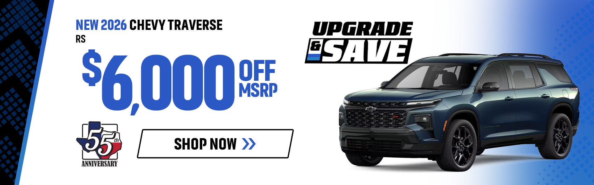 New 2026 Chevy Traverse Offer Burleson